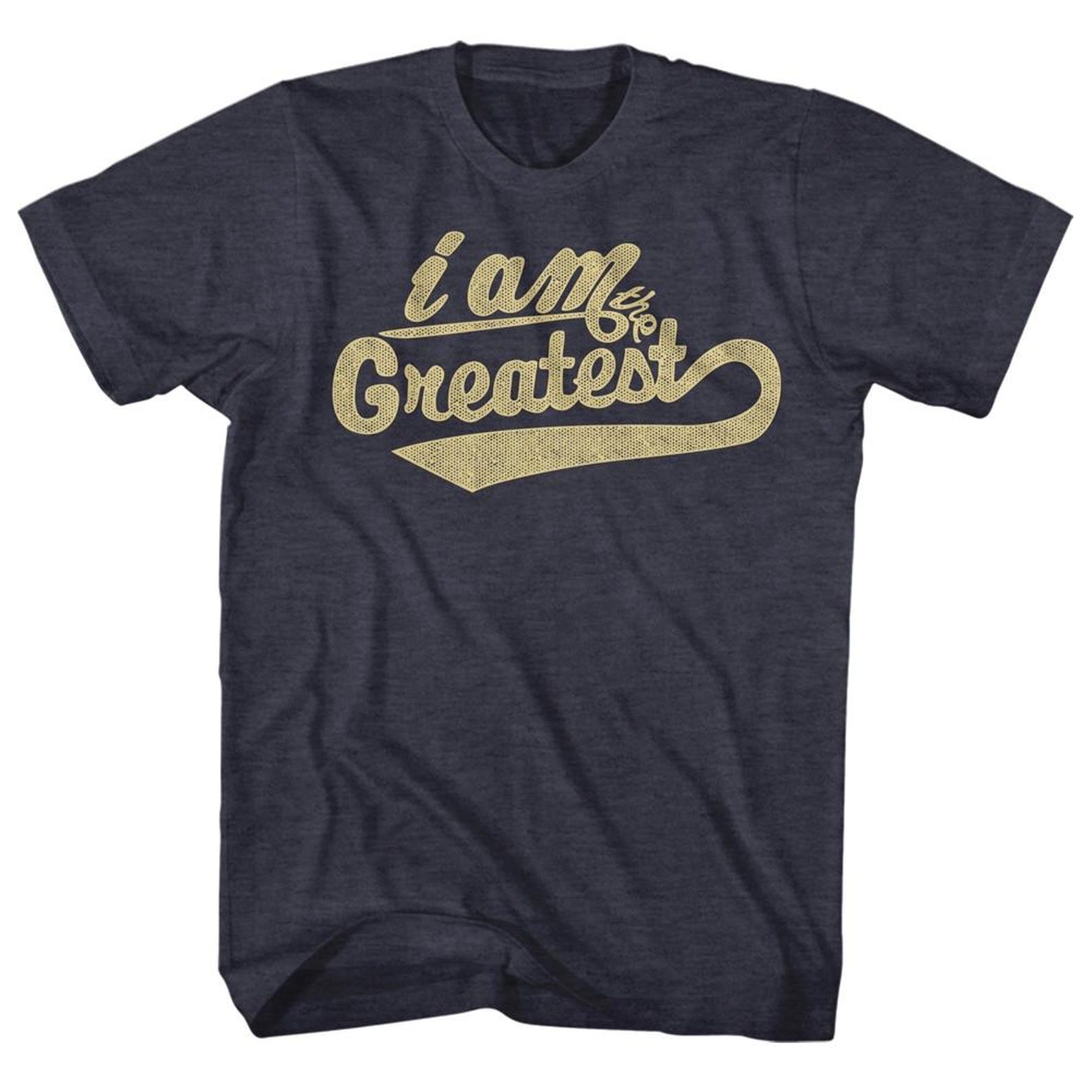 Muhammad Ali Greatest Navy Heather Adult T-Shirt 2XL