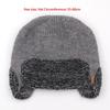 New Windproof Knitted Hat Coldproof Warm Pullover Cap Ear Protection Hat Unisex