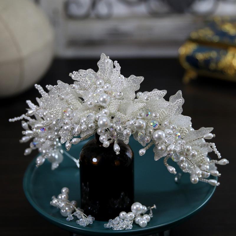 

Новый Стиль Роскошная Тяжелая Промышленность Невеста Свадебная Корона Головной Убор Корона Тиара Аксессуары для Волос Основные Свадебные Аксессуары