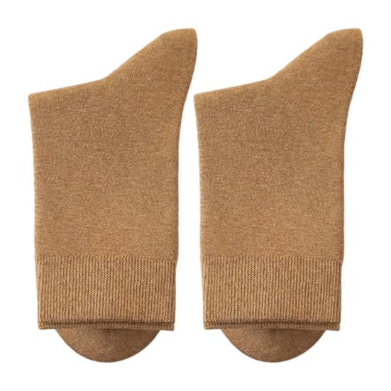 Winter Warm Dress Socks Men Crew Socks, Solid Color Casual Soft Non Binding Breathable Sweat Wicking Mid-calf for Autumn And Daily Wear Business