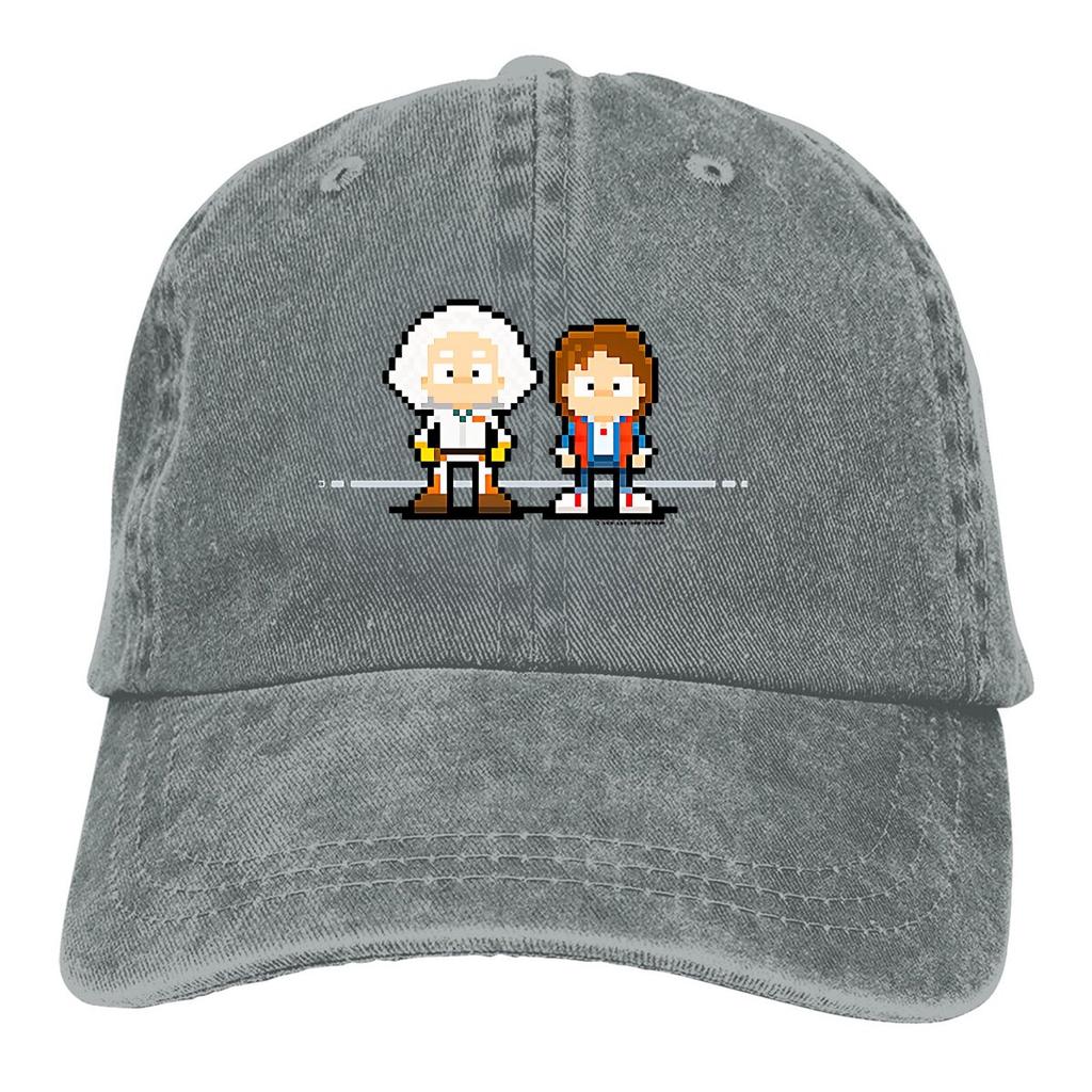 Doc Brown Pixel Design Baseball Cap Unisex Hats Women Visor Protection Snapback Back To the Future Film Caps