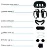 Silicone Protective Cover For Meta Quest 3 Replacement Nose Pad Mask Case VR Glasses Grip Housing For Meta Quest 3 Accessories