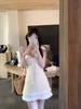 Practice, first love white dress, white suspender skirt with ruffle edge, short feminine French temperament fairy skirt