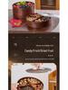 Wood Grain Multi-Grid Dried Fruit Candy Box - Thickened, Sealed, Moisture-Proof, Double-Layer Storage Plate