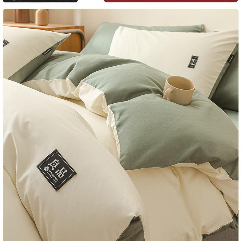 100% Cotton Single Bed Duvet Cover 150x200cm 180x220cm 200x230cm Dorm Student
