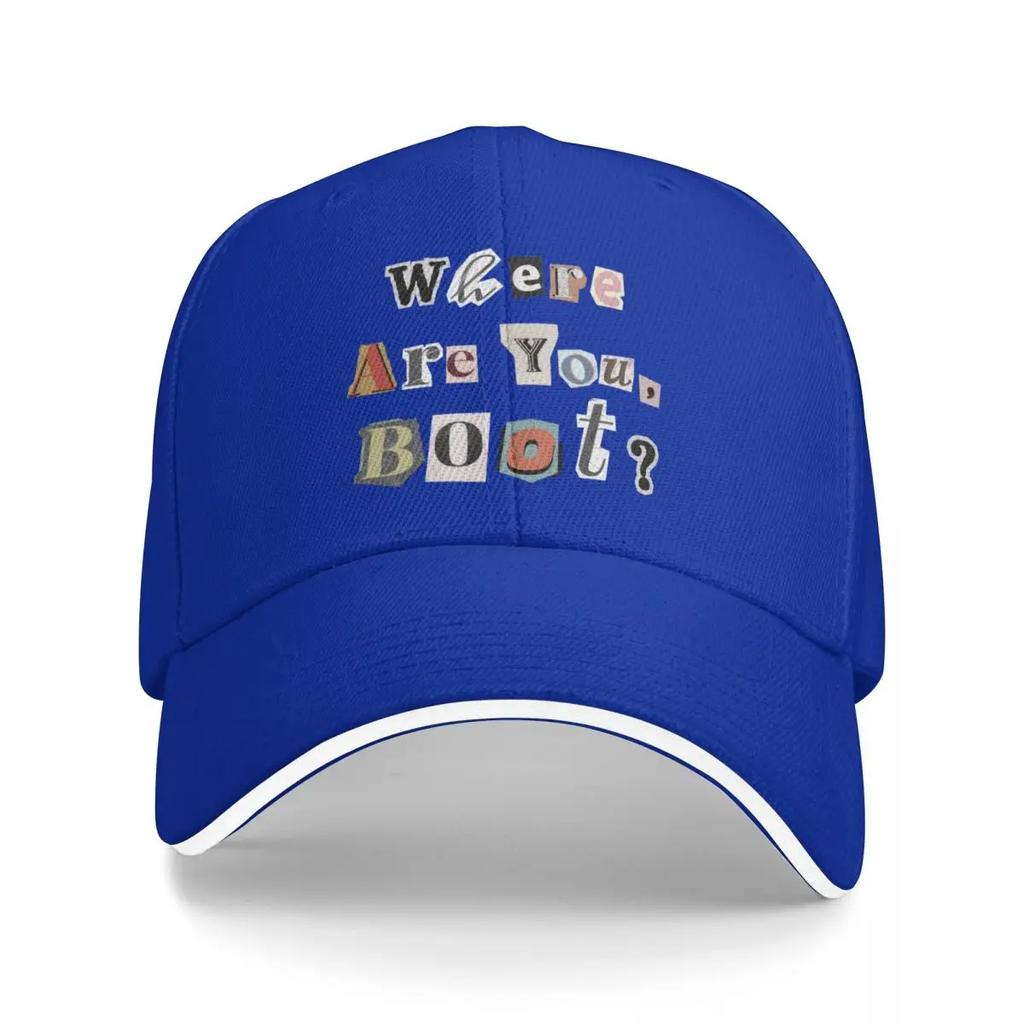 Where are you Boot Text graphic The Rookie Baseball Cap sailor cap for men Sun Hat For Children Womens Hats Mens