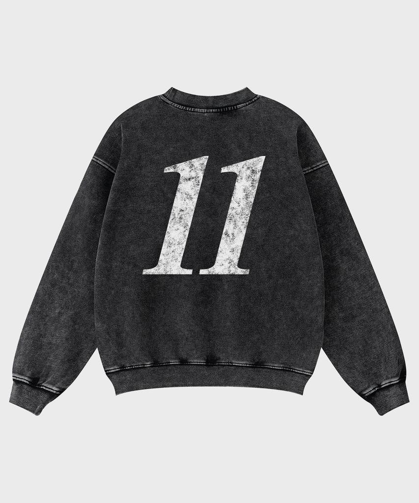 SAINTPAIN Sp Block Pigment Oversized Sweatshirt Black