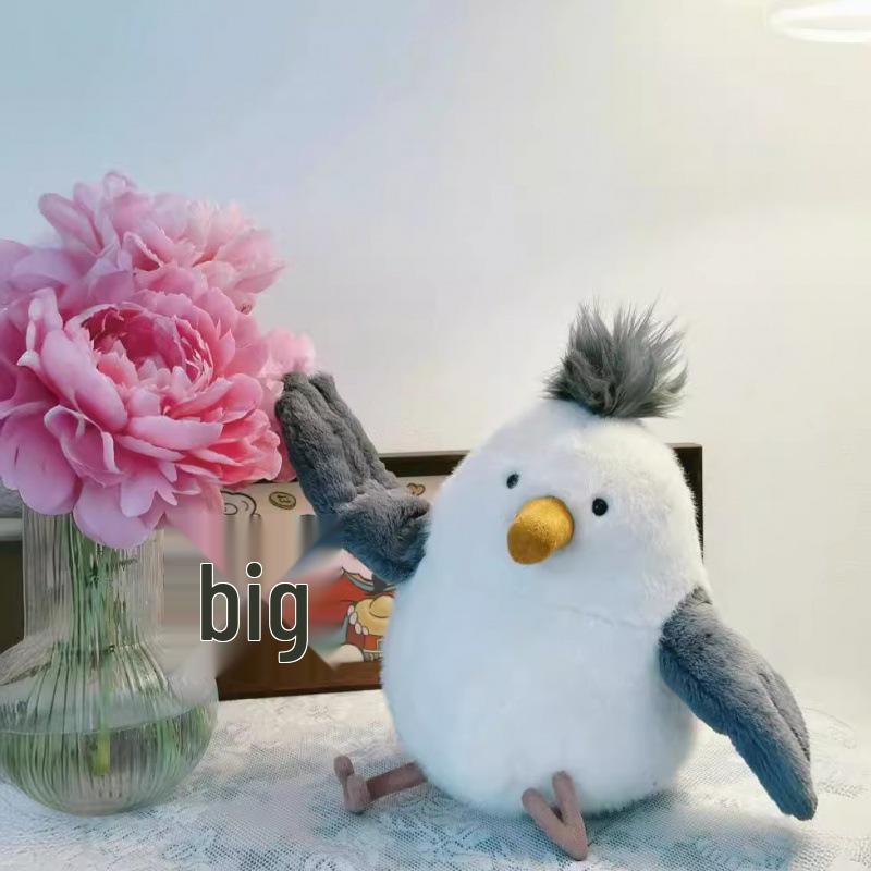 Seagull Plush Toy - Wedding Toss Gift or Birthday Comfort Doll for Girls