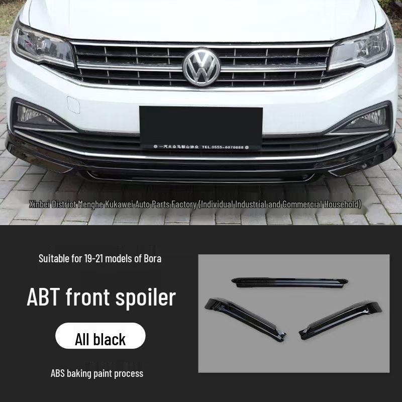 Volkswagen 19-21 Bora Front Lip Kit: ABT Three-Section Anti-Collision Exterior Trim