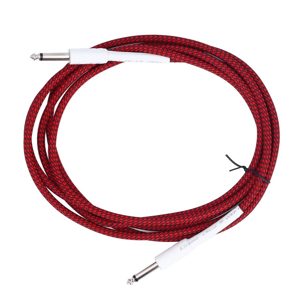 1 4 Inch Instrument Cable 10ft 6.35mm Mono Male to 6.35mm Mono Male Straight Plug Guitar Cable