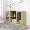 Day and Night - Day and Night Oak-colored Plywood Display Case 120x30.5x70 Cm