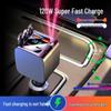Starry Sky Roof Ambient Light Car Charger, 120W Super Fast Charging with Retractable Cable for Apple & Huawei Phones.