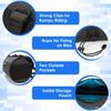 Bike Handlebar Bag Waterproof - Bicycle Handlebar Roll Bag with Large Reflective Area, Bike Front Pouch with Waterproof Zipper