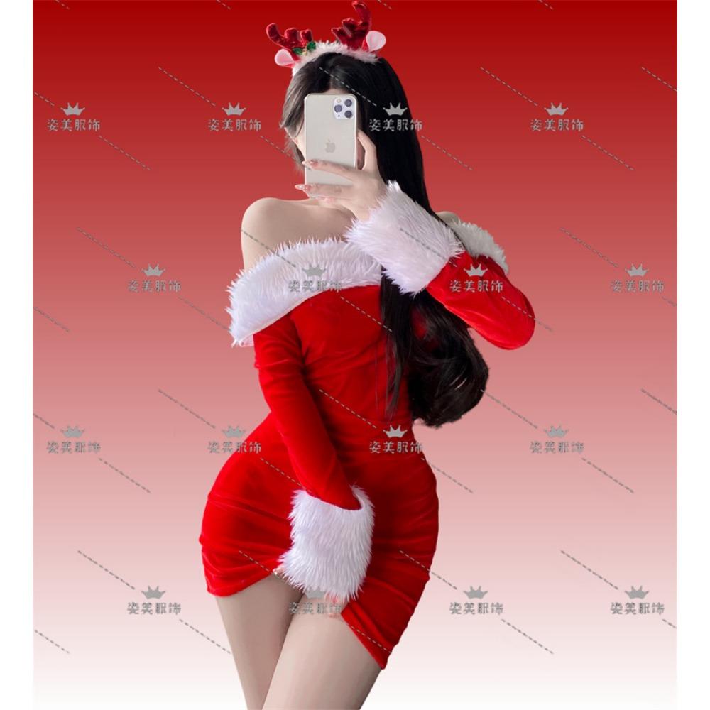 2024 New Christmas Clothing Christmas Uniform Set Cos Clothing Christmas Costume Full Set Santa Claus Halloween