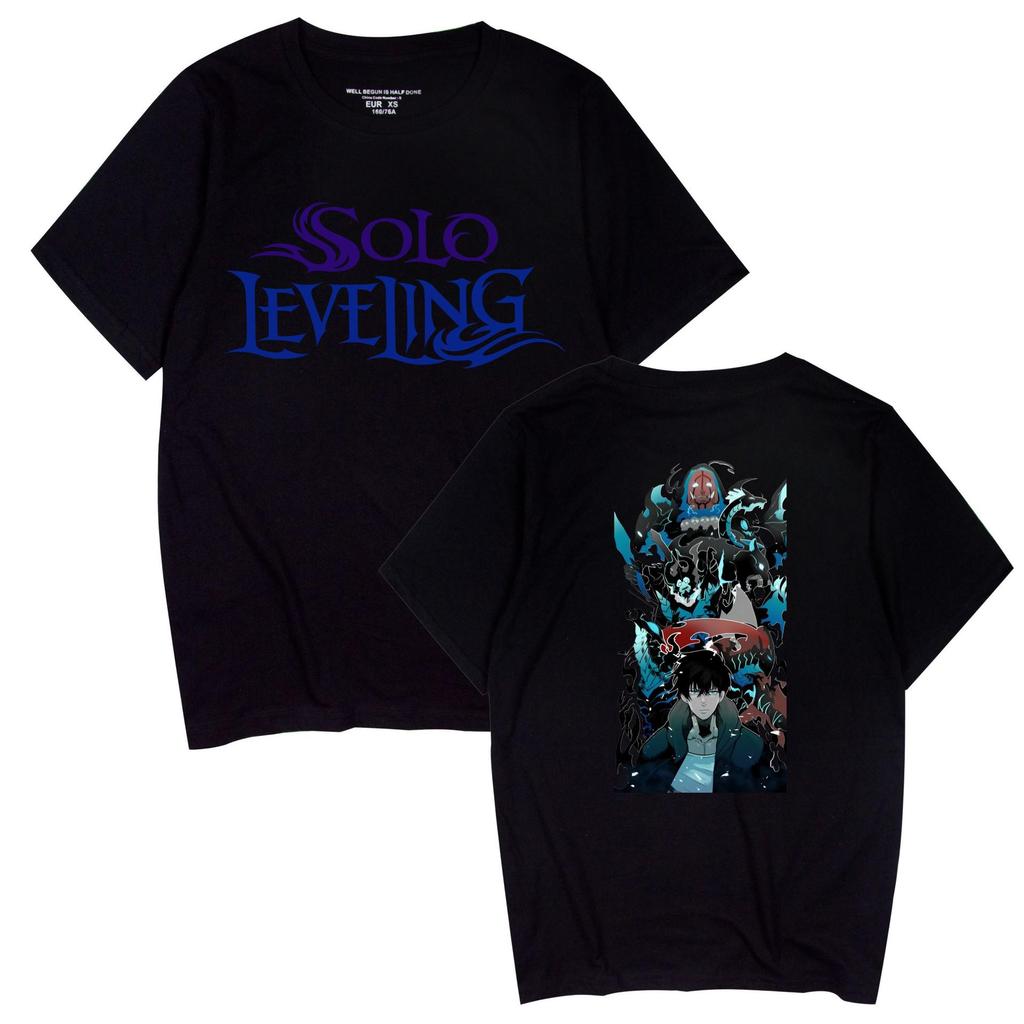 Popular Anime 'Solo Leveling' Unisex Casual Short Sleeve T-shirt for Couples