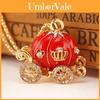 Elegant Key Chain Pumpkin Carriage Car Key Crystal Pendant Perfect For New Year Love