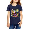 Kids Fashion Casual Printed Round Neck Short Sleeve T-Shirt for Back To School