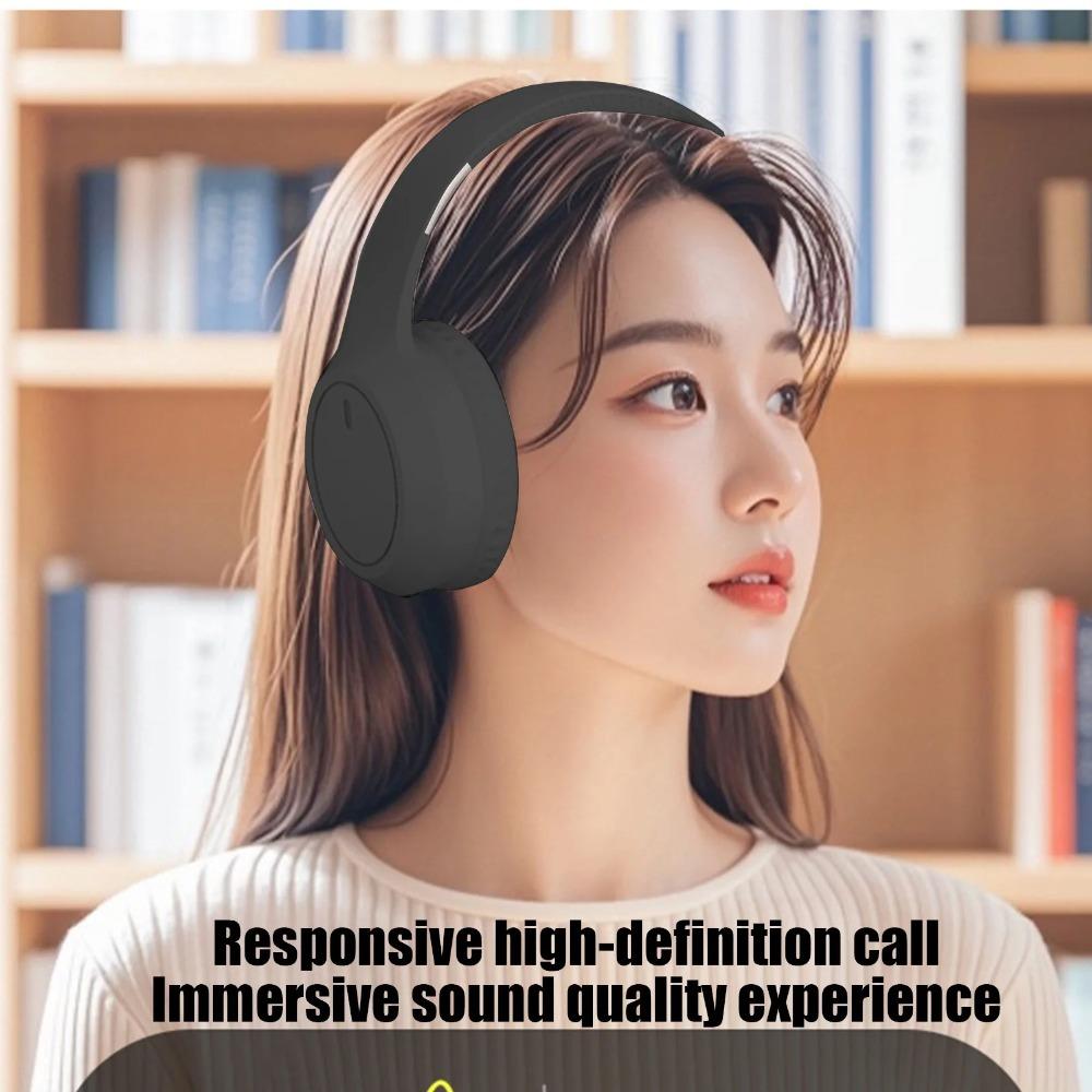 Bluetooth Headphones Wireless Earbuds Over-Ear New Bluetooth 5.4 Headband Smart Noise Reduction Long Battery Life Foldable Lightweight