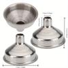 New 1PC/3PC Silver Mini Stainless Stee Funnel Set Canning Preserving & Small Bottle Suitable Household Kitchen Tools Supplies