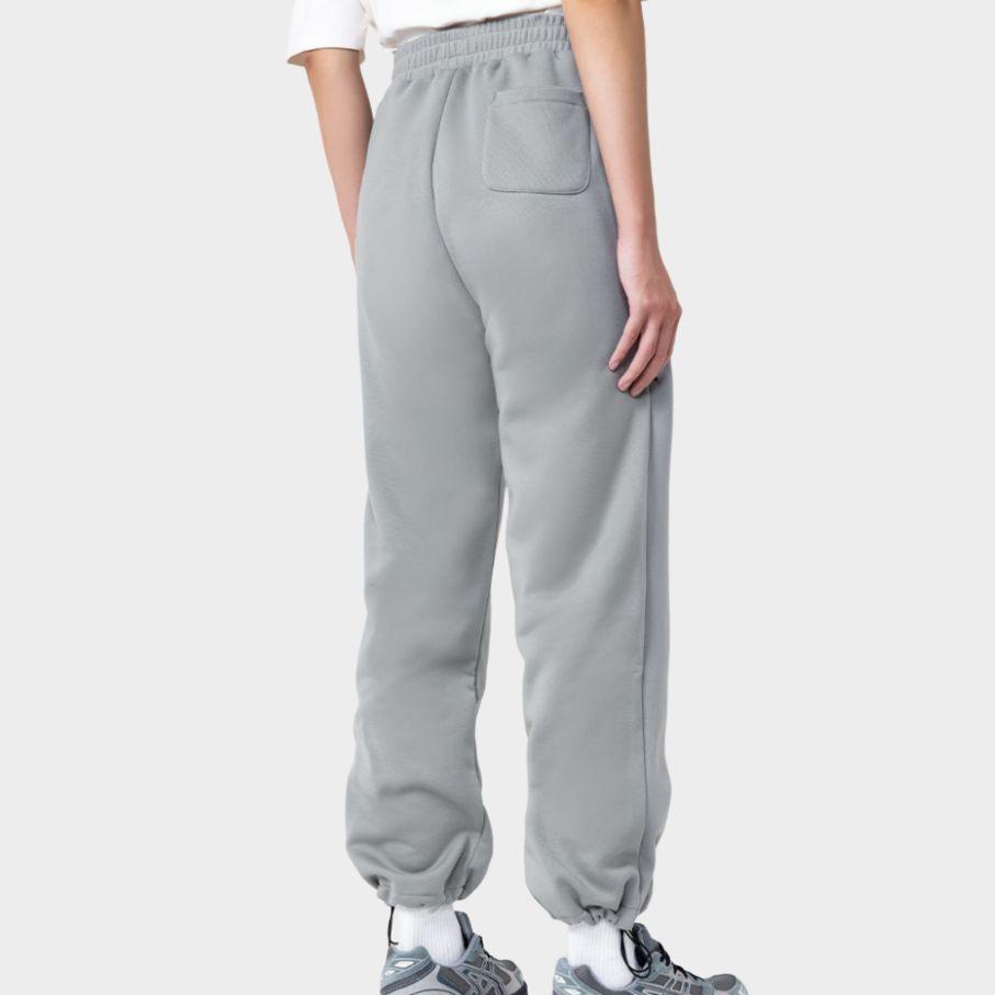 Asics Solid Color Outdoor Casual Elastic Cuffed Loose Warm Fleece Knit Sports Pants Men Pants Light-Gray 2031E660-024