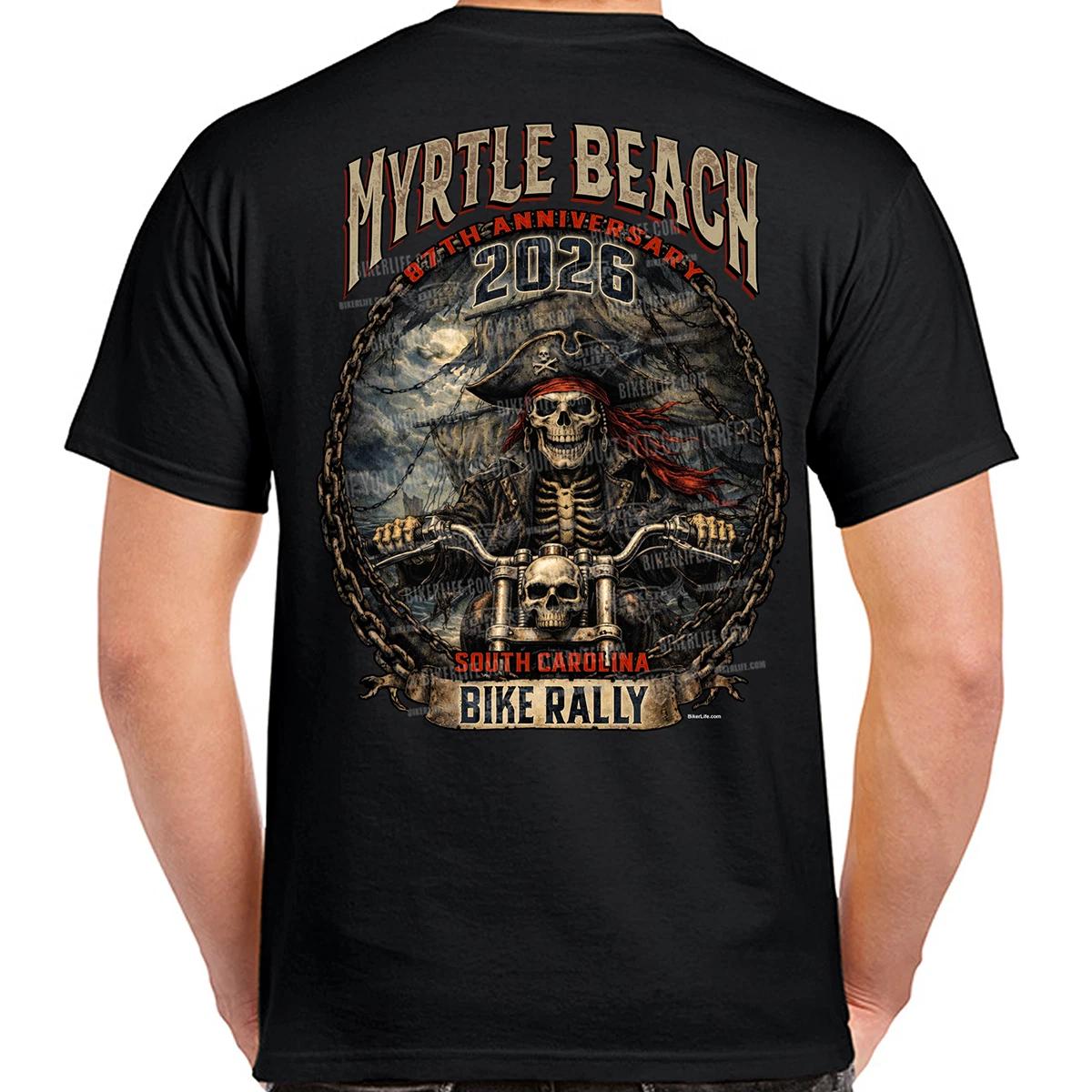 T-Shirt 2026 Myrtle Beach Bike Rally Pirate Storm No Harley XXXXL