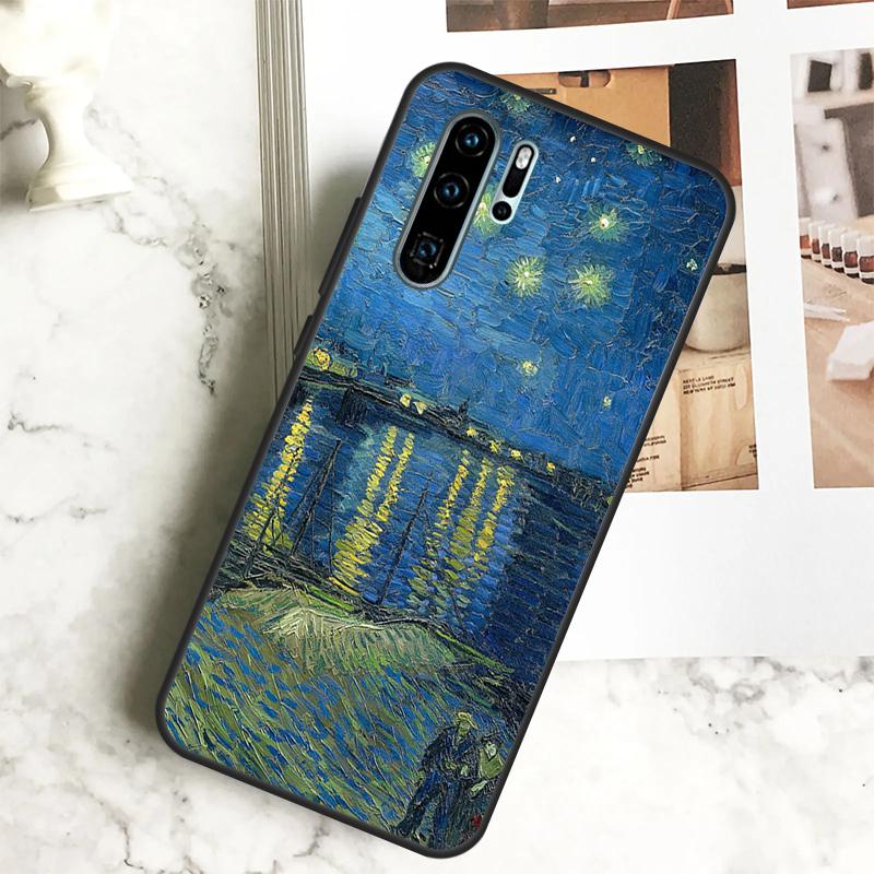 Van Gogh Starry Night Case For Huawei Nova 10 SE 9 5T 11i 8i 3i 11 Pro Y91 Y90 Y70 Y61 Y60 P30 P20 P40 Lite Cover