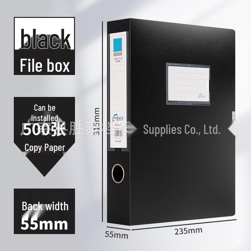 Thick A4 Plastic File Storage Box - Archive & Data Organizer