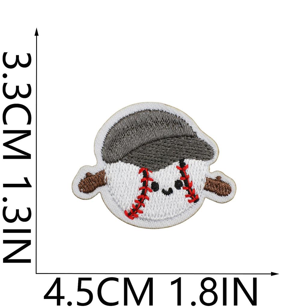 Badminton Racket Embroidery Cloth Sticker Clothes Decoration Volleyball Patch Sticker Sports Children'S Clothes Embellishment Football Embroidery Stam