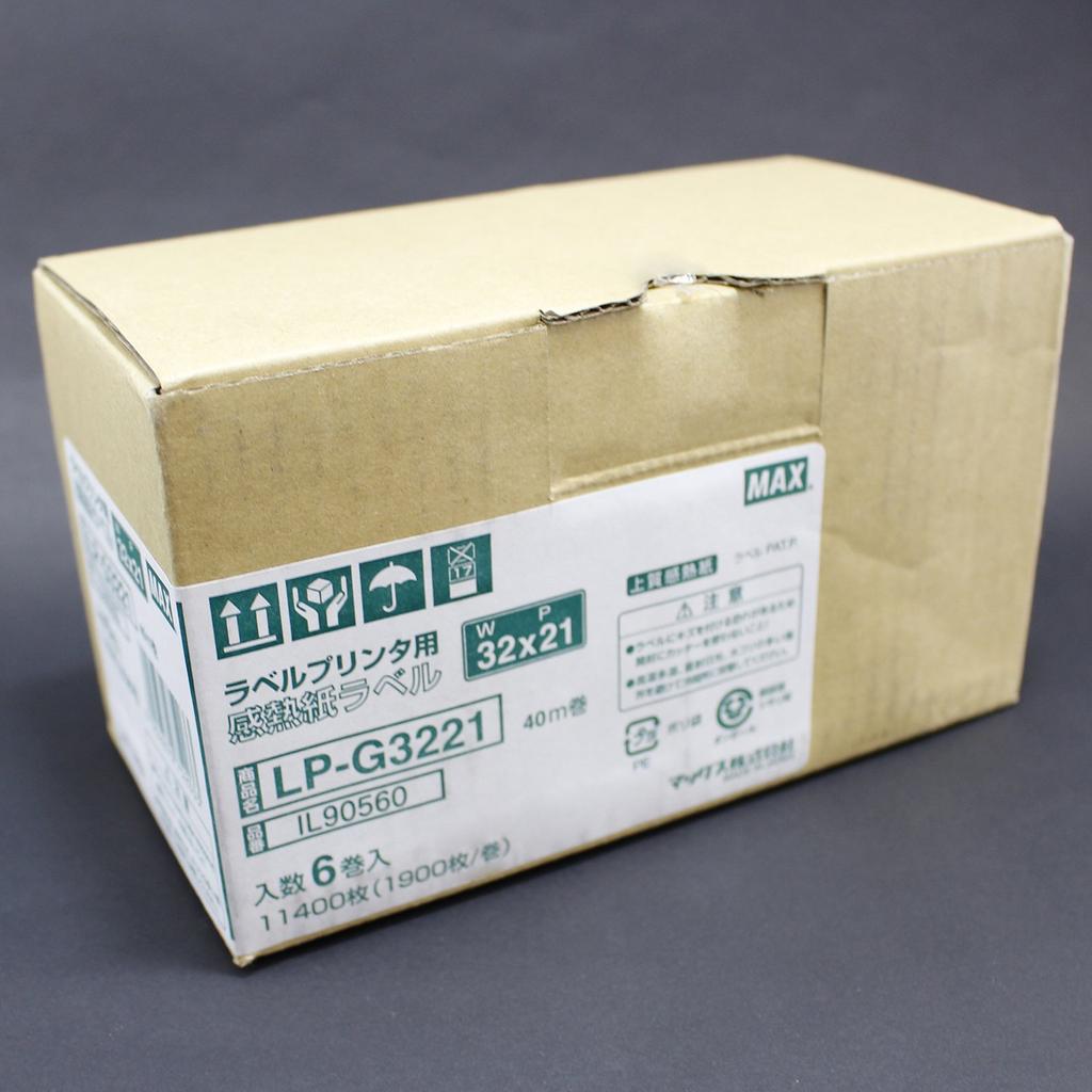 Thermopapier für Max Etikettendrucker Serie Hochwertig LP-G3221 LP-30