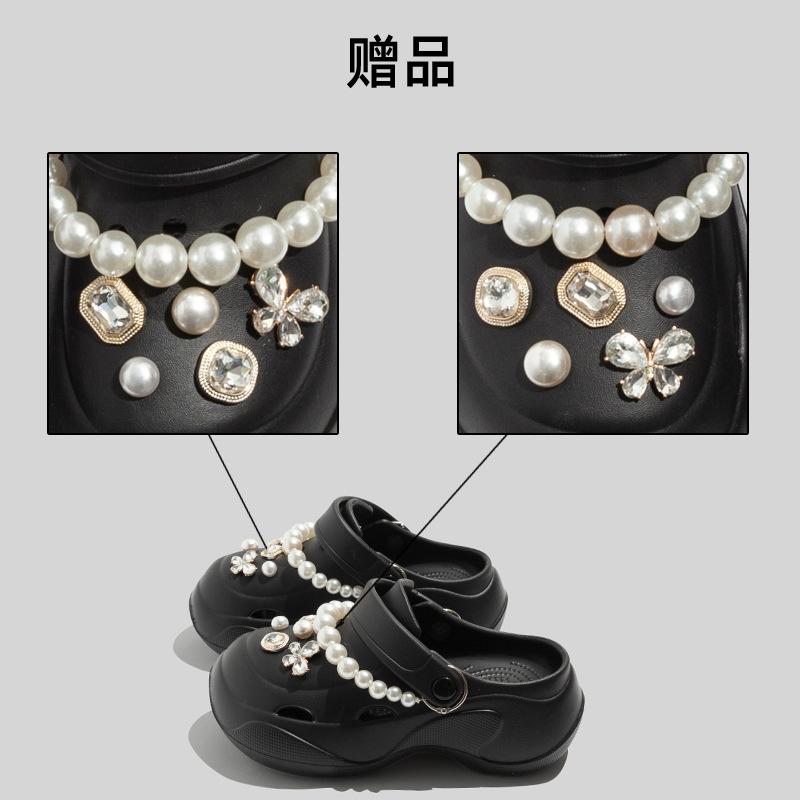 Round ball colored woven bubble shoelaces, casual shoes, slippers, hole shoes, flower shoes, breathable and non-slip soft soles