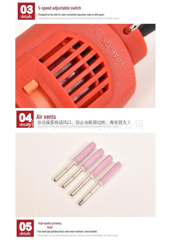 Variable Speed Electric Chainsaw Chain Sharpener and Grinder