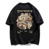 Herren T-Shirts Sommer Strand Harajuku Lässig Locker O-Ausschnitt Übergröße Damen Y2K Kurzarm Tops Strand T-Shirts Mode Retro Druck