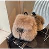 Autumn and winter fur bag for women  new fashion and elegant high-end versatile fur bag with fashionable pockets