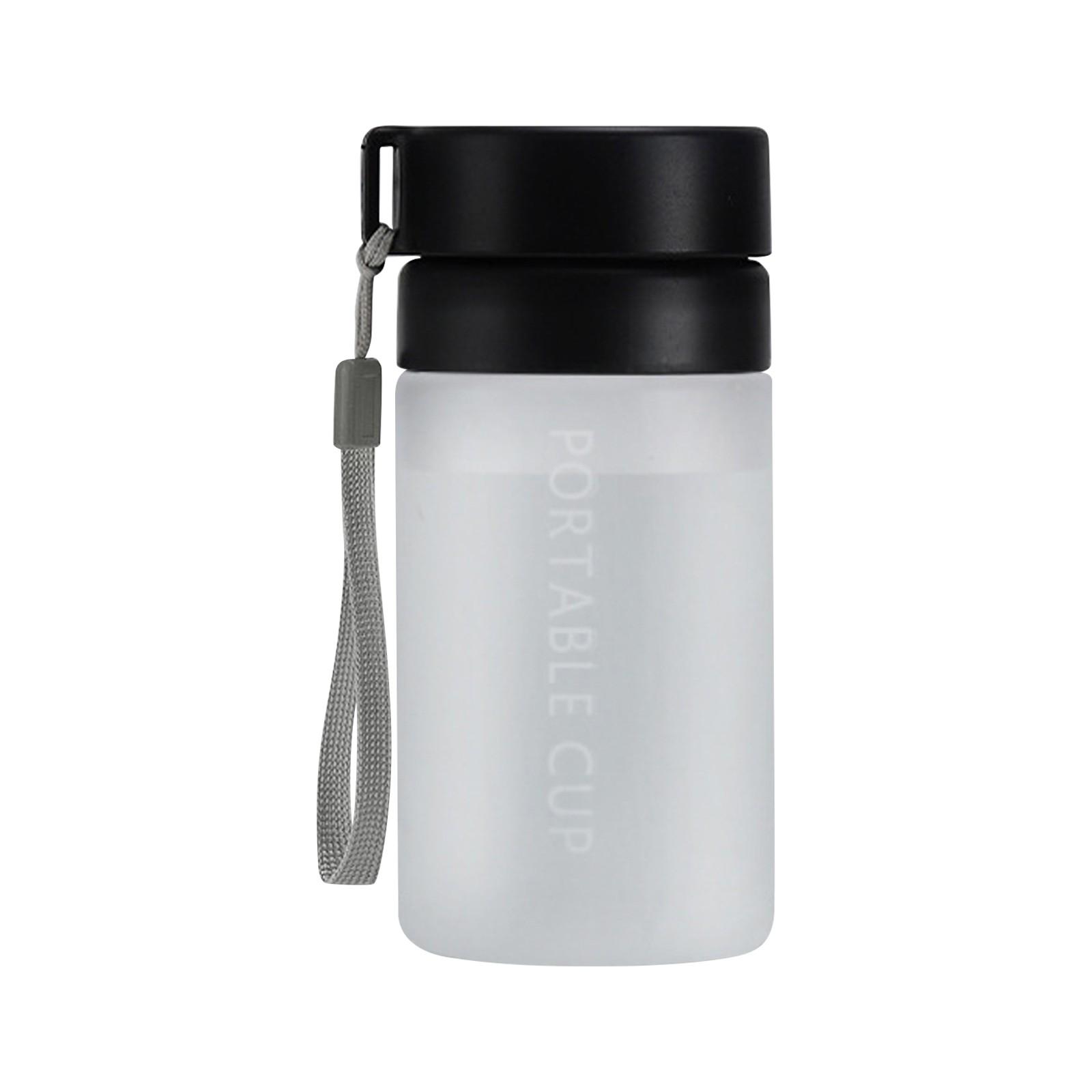 

Спортивная бутылка для воды на 400 мл, портативная чашка большой емкости, летний кувшин для ледяной воды One Size чёрный