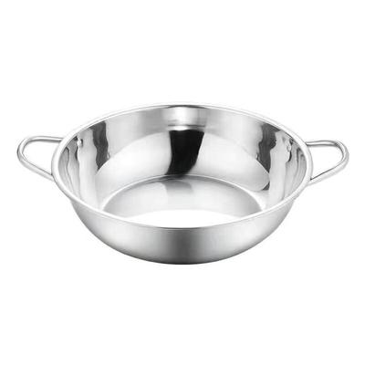 ZISIZ Stainless Steel Double-Handled Hotpot Soup Pot
