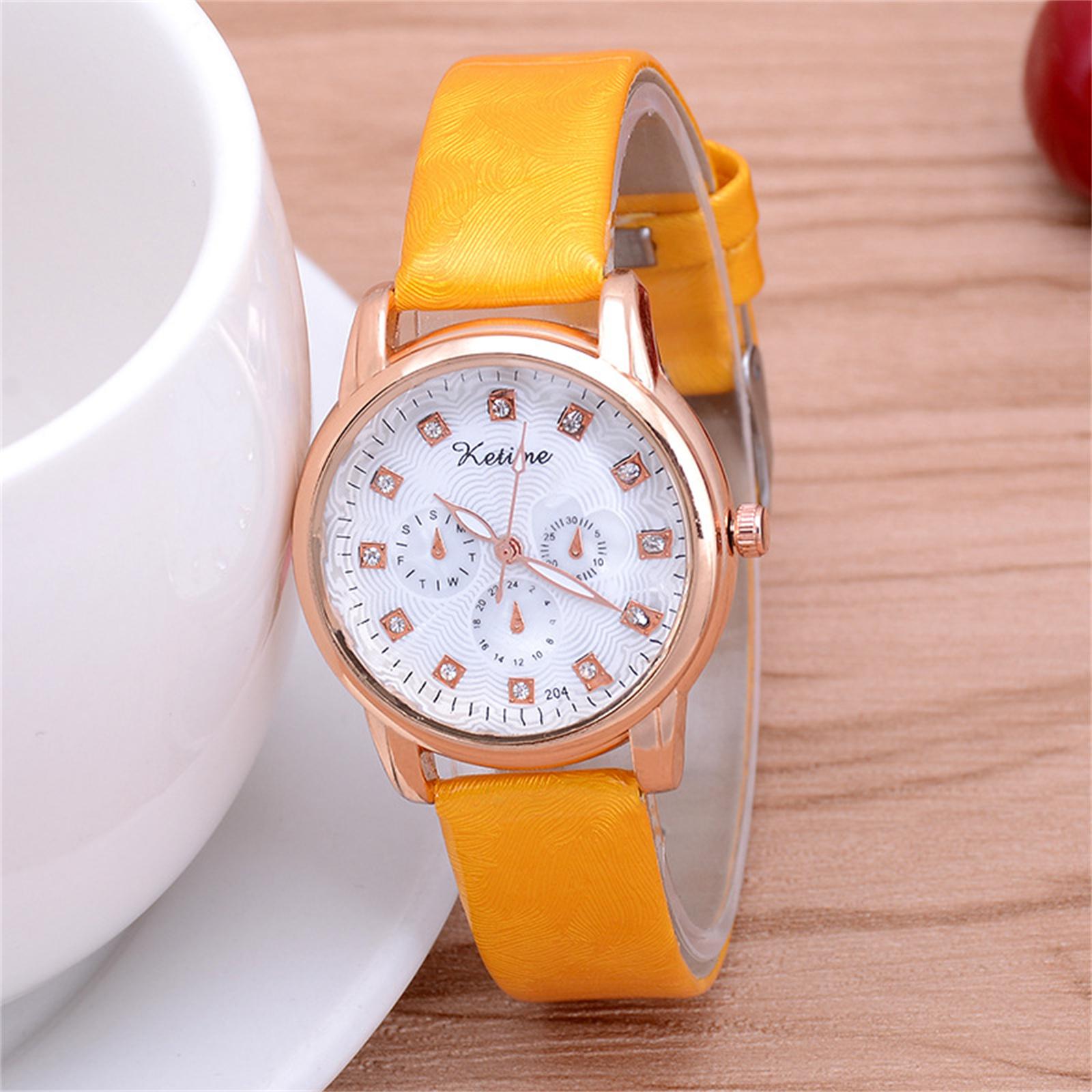 

Женские модные кожаные часы One Size