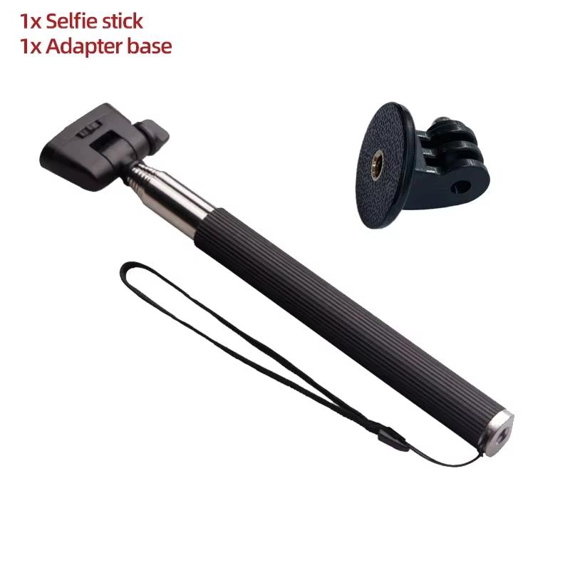Monpod Selfie Stick Retractable Adjustable Extension Rod For GoPro Hero 13 12 11 10 SJCAM AKASO Insta360 DJI Osmo Action Cameras