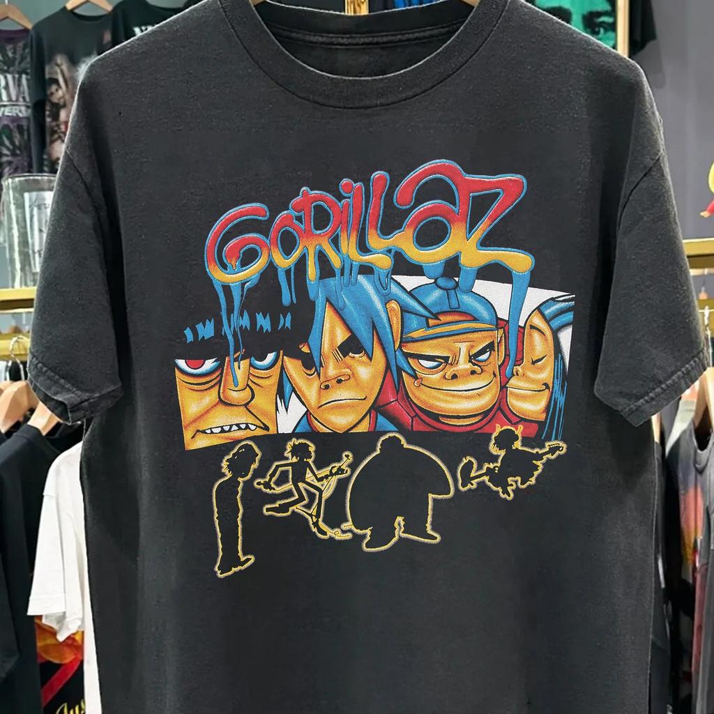 2000s Gorillaz Classic T-Shirt Black XXL
