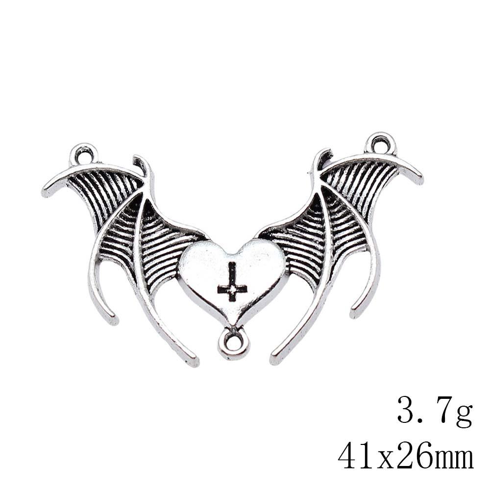 Valentýnský náramek s přívěsky Italský přívěsek s přívěsky pavouka a netopýra Publikum Mužský přívěsek