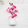 1PC Simulation Ornament Potted Plants Decoration Bonsai Adorn Wintersweet Plastic Moss Elegant Artificial Flowers
