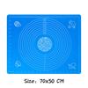 Multicolor Silicone Baking Mat Baking Sheet Pizza Dough Mat Soft Rolling Pastry Board Cutting Fondant Cake Dough Pad Bakeware