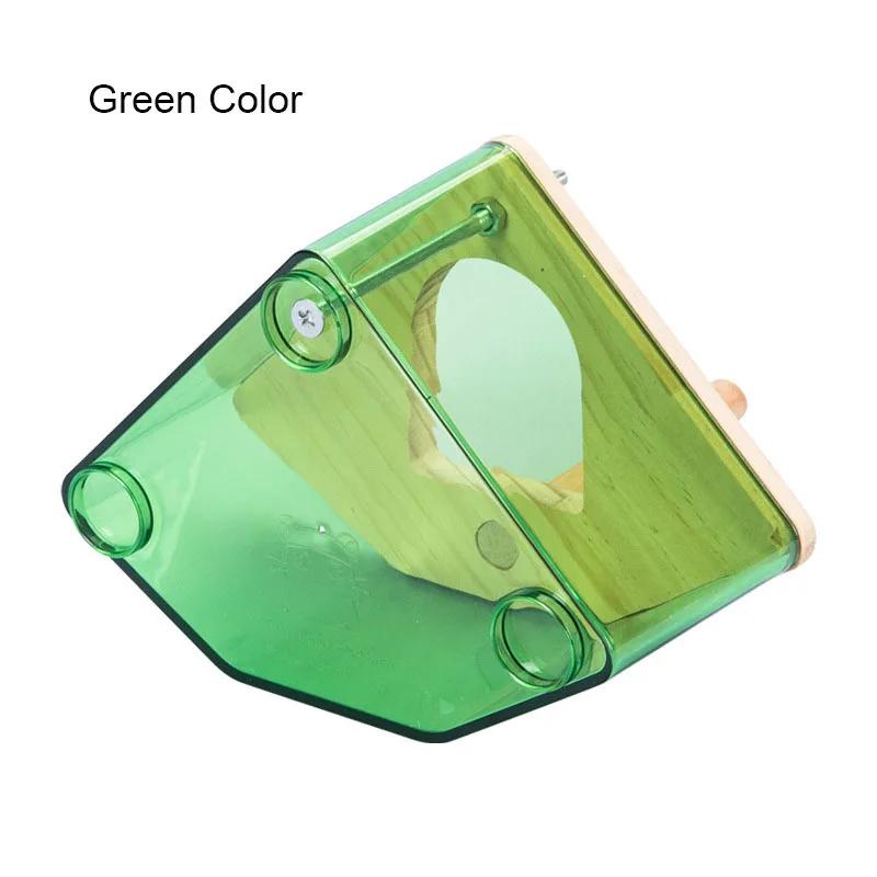 Large Space Transparent Pet Bird Bath Breeding Box Shower External Installation Caged Parrot Bathing Tub for Small Large Birds