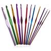 12pcs-Color Single Head Crochet Hook DIY Knitting Tool Crochet Hook Set Wholesale Crochet Needle Sweater Needle