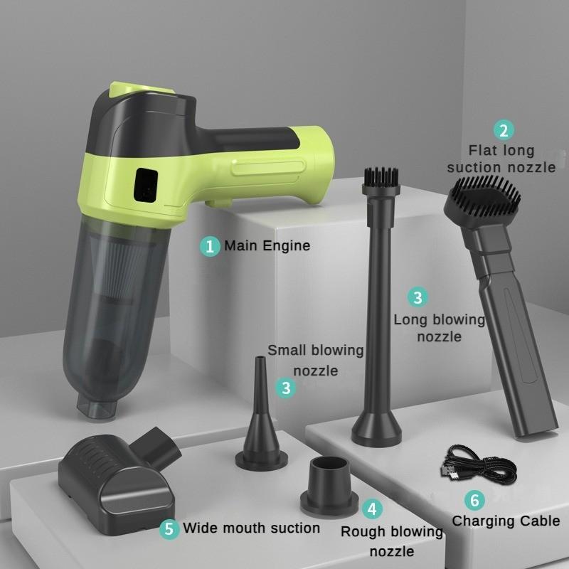 120W vysoce výkonný vysavač do auta Přenosný bezdrátový ruční vysavač Malý stolní vysavač pro domácnost