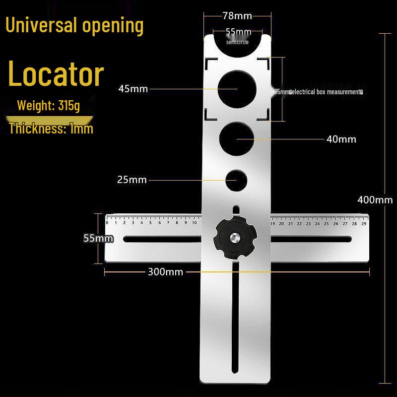 Universal Adjustable Tile Hole Locator Tool