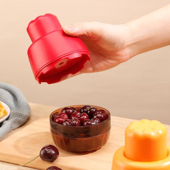 Yousheng Cherry Pitter Tool 7-Hole Cherry Pit Remover Noise-free Cherry Pit Extractor Ergonomic Cherry Tool for Left Right Hands