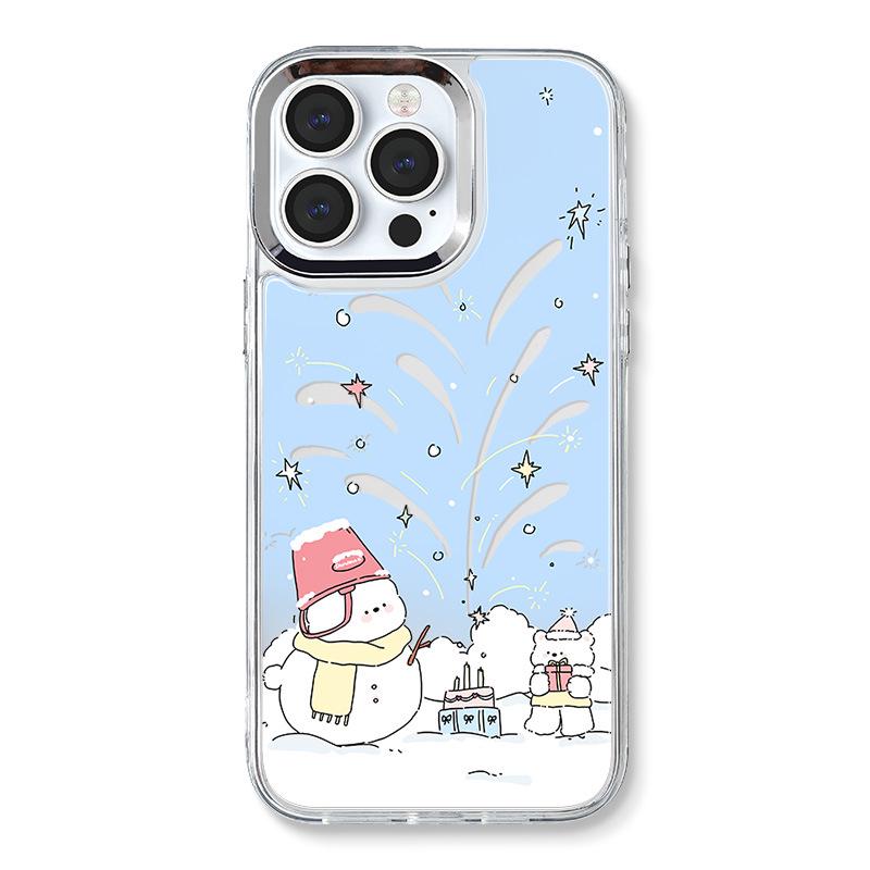 

Zhitai Creative 3-in-1 Acrylic Glitter Case for iPhone 12/13 Pro, 14, 15 Pro Max iPhone 11 Pro Max