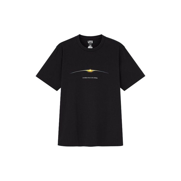 Uniqlo X JW Anderson Collaboration Slim Fit Printed Comfortable T-Shirt Men tops Black 438052-09