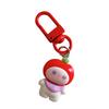 Cartoon Keychain Resin Fruit Baby Key Ring Bag Pendant Lightweight Key Holder Jewelry Accessories for Women Girls