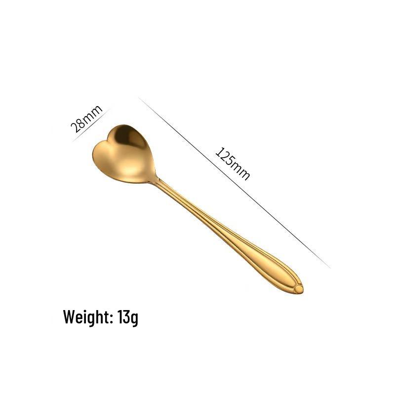 Cherry Blossom Stainless Steel Long Handle Stirring Spoon for Coffee, Dessert, and Honey